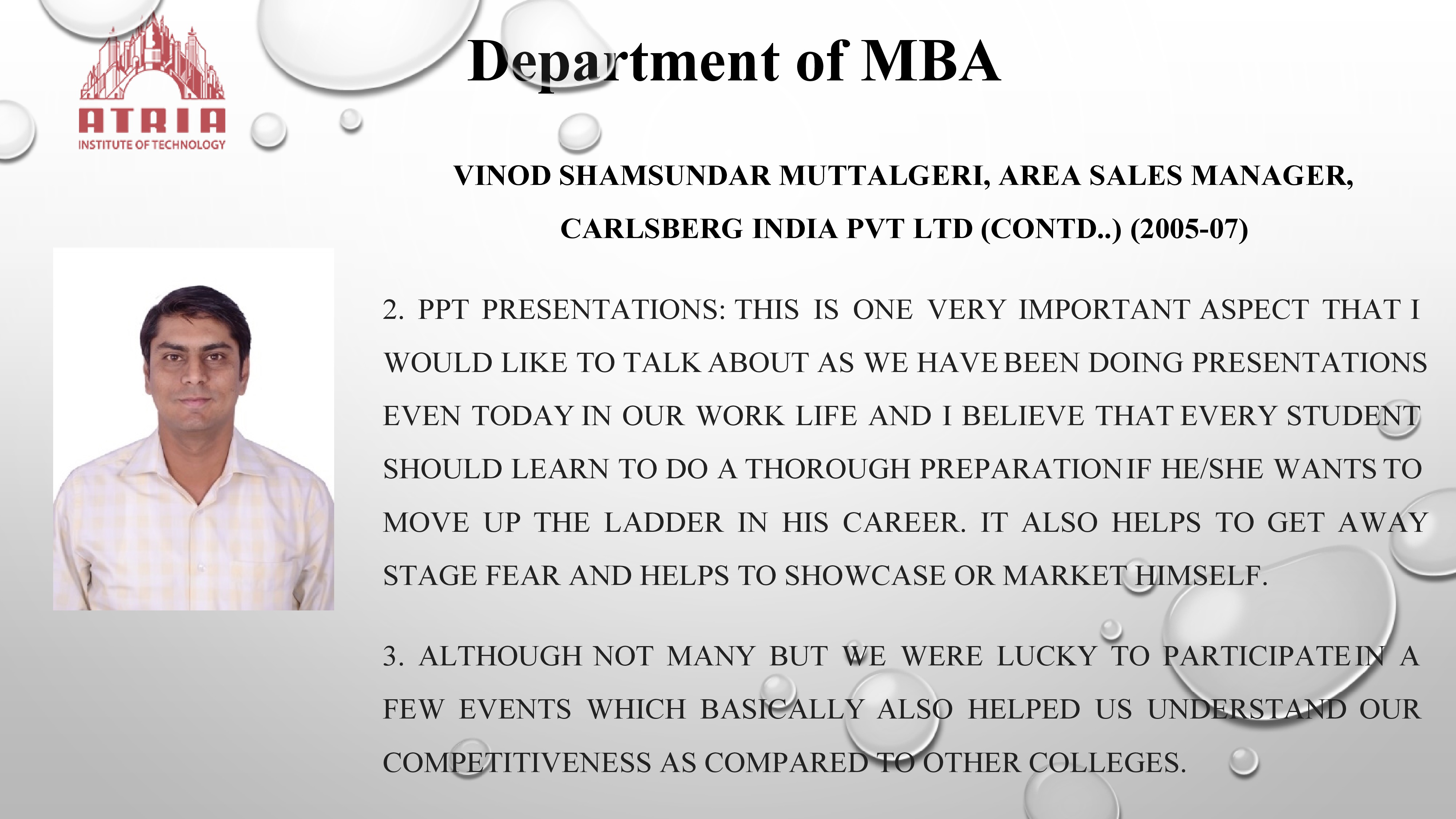 Alumni Testimonial